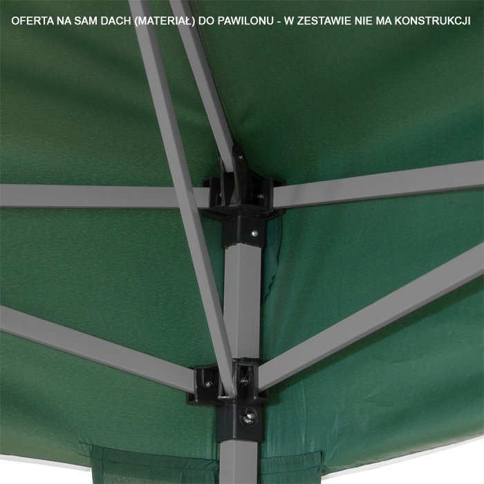 ZIELONY PODGUMOWANY DACH 260g NA PAWILON OGRODOWY 3x3 ALTANKĘ Zielony