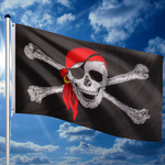 FLAGA PIRACKA BANDERA PIRATÓW 120x80 CM NA MASZT 