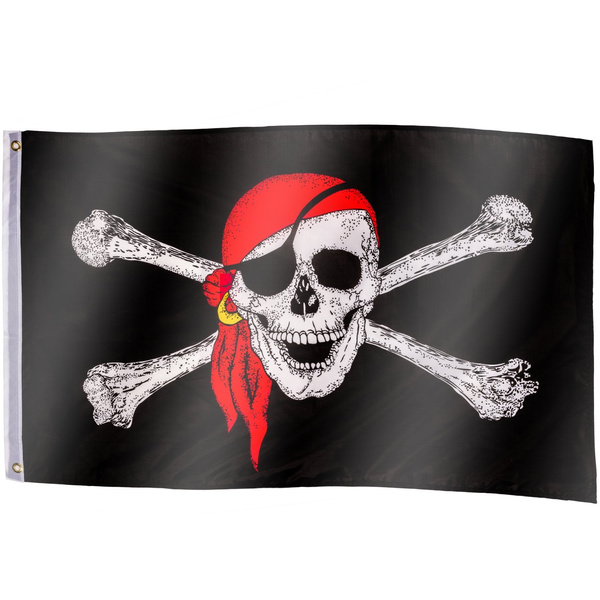 FLAGA PIRACKA BANDERA PIRATÓW 120x80 CM NA MASZT 