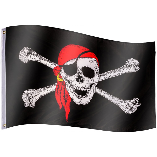 FLAGA PIRACKA BANDERA PIRATÓW 120x80 CM NA MASZT 