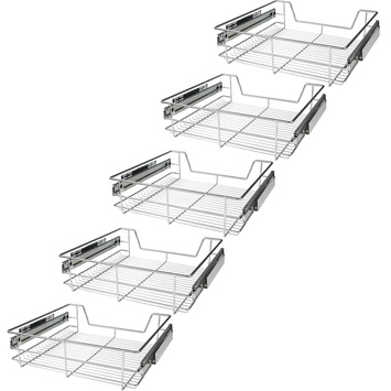 5x SZUFLADA TELESKOPOWA DO SZAFEK KUCHENNYCH 60 CM CARGO
