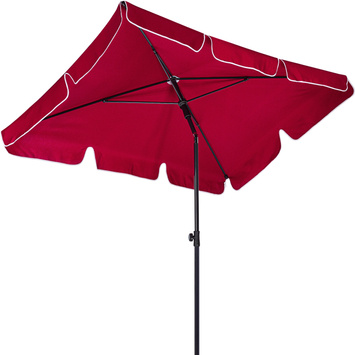 PARASOL OGRODOWY 200x125 PROSTOKĄTNY CZERWONY