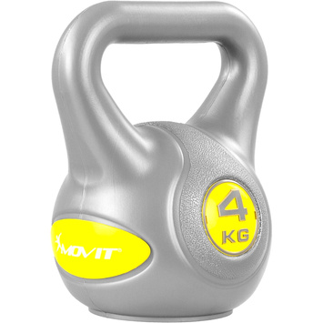 SREBRNA HANTLA KOMPOZYTOWA KULA KETTLEBELL KETLA 4KG