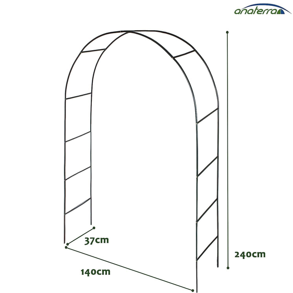 2x PERGOLA OGRODOWA METALOWA ŁUK UCHWYT PODPORA NA RÓŻE ROŚLINY KWIATY