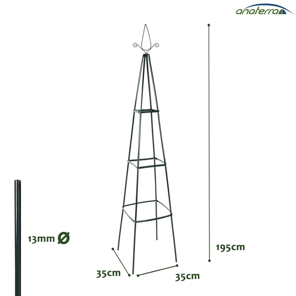 2x PERGOLA OGRODOWA METALOWA PIRAMIDA PODPORA NA RÓŻE STOAJAK NA KWIATY