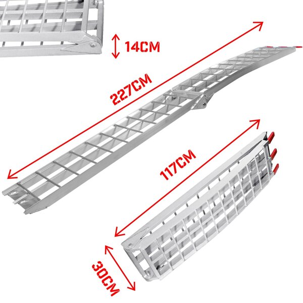 2x RAMPA PRZEŁADUNKOWA SKŁADANA RAMPY NAJAZDOWE