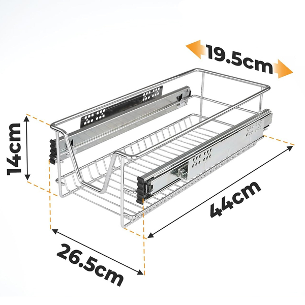 2x SZUFLADA TELESKOPOWA DO SZAFEK KUCHENNYCH 30 CM CARGO