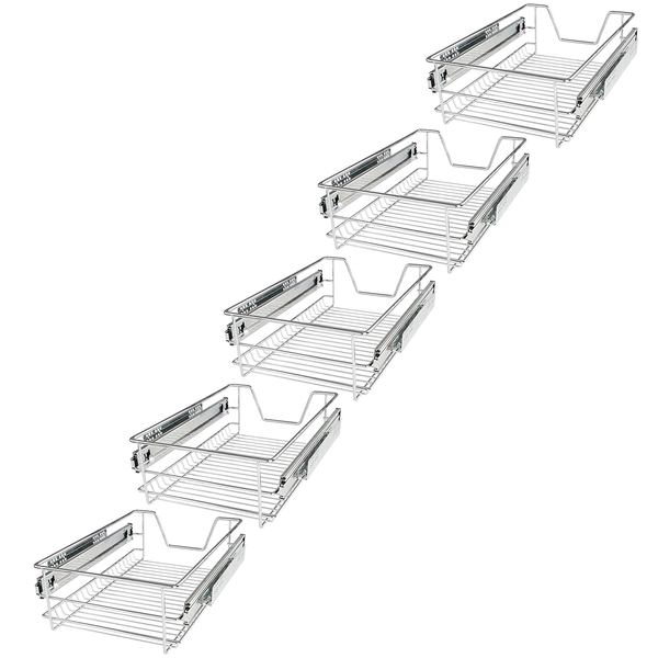 5x SZUFLADA TELESKOPOWA DO SZAFEK KUCHENNYCH 40 CM CARGO