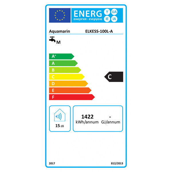 BOJLER 100L ELEKTRYCZNY PODGRZEWACZ WODY 1500W EMALIOWANY ZBIORNIK ANTICALC