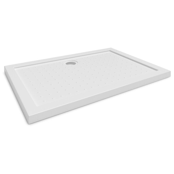 BRODZIK PRYSZNICOWY PROSTOKĄTNY POSADZKOWY 100x70 AKRYLOWY BIAŁY SLIM 4 CM