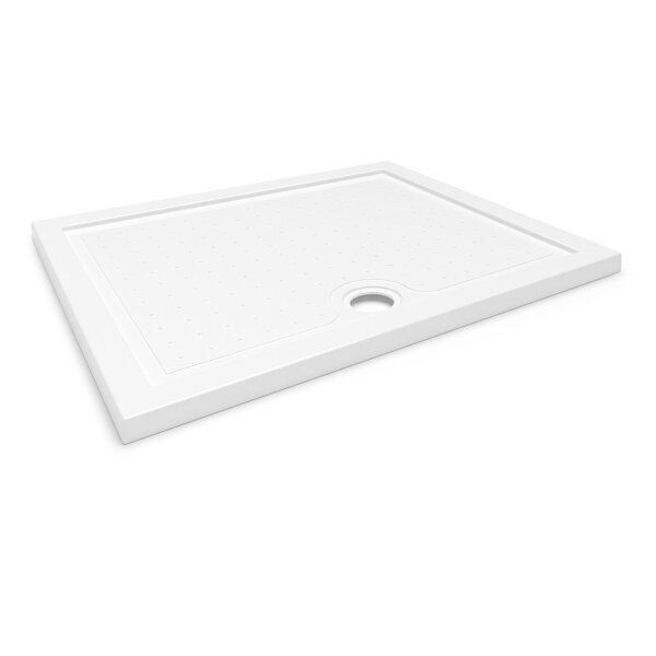 BRODZIK PRYSZNICOWY PROSTOKĄTNY POSADZKOWY 100x80 AKRYLOWY BIAŁY SLIM 4 CM