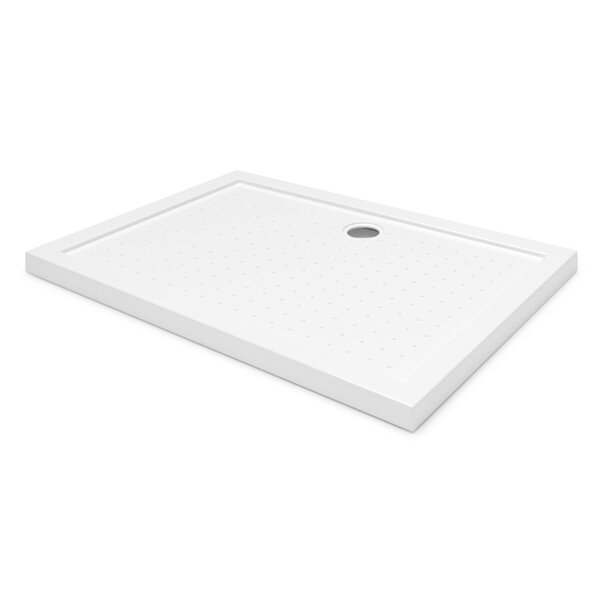 BRODZIK PRYSZNICOWY PROSTOKĄTNY POSADZKOWY 110x80 AKRYLOWY BIAŁY SLIM 5 CM