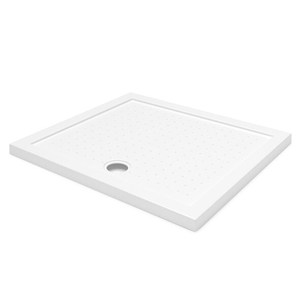 BRODZIK PRYSZNICOWY PROSTOKĄTNY POSADZKOWY 90x80 AKRYLOWY BIAŁY SLIM 5 CM