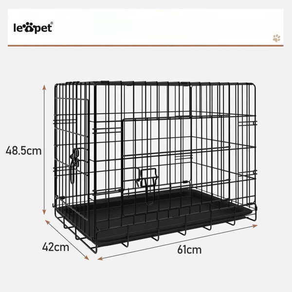 KLATKA KENNELOWA KOJEC TRANSPORTER DLA PSA KOTA ZWIERZĄT 61x42x48,5 CM S