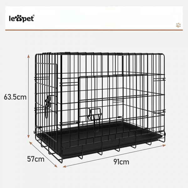 KLATKA KENNELOWA KOJEC TRANSPORTER DLA PSA KOTA ZWIERZĄT 91x57x63,5 CM L