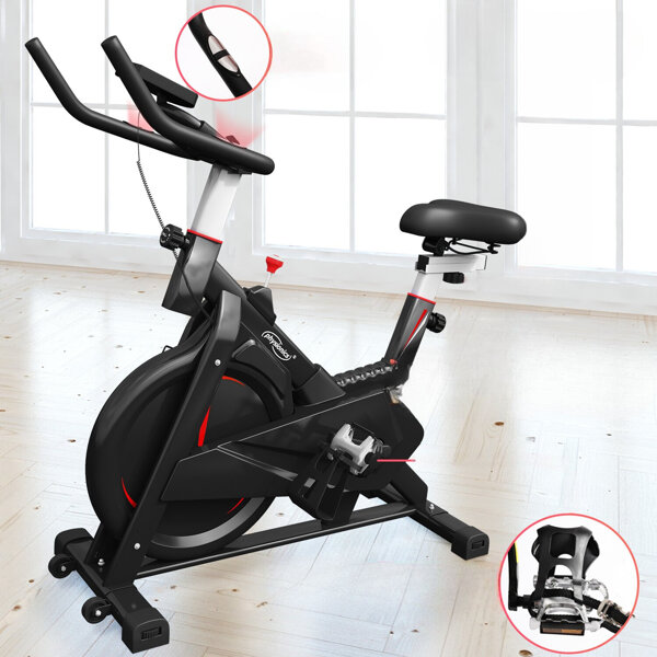 ROWER SPINNINGOWY TRENINGOWY STACJONARNY DO CARDIO FITNESS KOŁO 8 KG