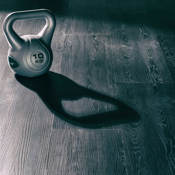 SREBRNA HANTLA KOMPOZYTOWA KULA KETTLEBELL KETLA 10KG