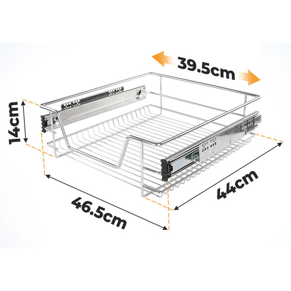 SZUFLADA TELESKOPOWA DO SZAFEK KUCHENNYCH 50 CM CARGO