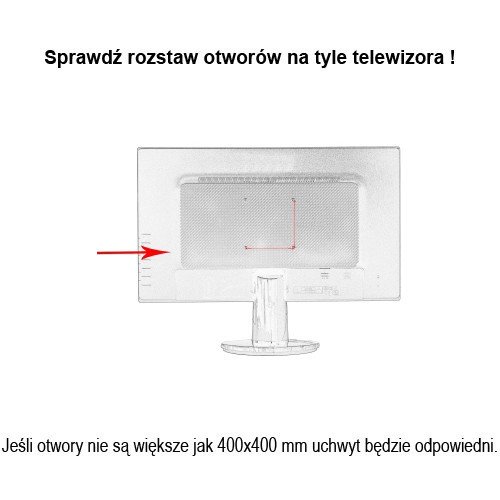 UCHWYT WIESZAK ŚCIENNY DO TV LCD PLAZMA 26-86 CALI