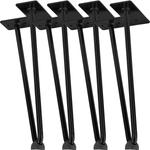 4x METALOWE NOGI STOŁU HAIRPIN LEGS 30 CM 2 PRĘTY