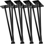 4x METALOWE NOGI STOŁU HAIRPIN LEGS 30 CM 3 PRĘTY