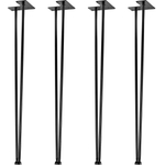 4x METALOWE NOGI STOŁU HAIRPIN LEGS 71 CM 2 PRĘTY