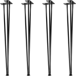 4x METALOWE NOGI STOŁU HAIRPIN LEGS 71 CM 3 PRĘTY