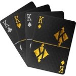 CZARNO ZŁOTE KARTY TALIA DO GRY W POKER BLACK JACK