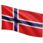 FLAGA NORWEGII NORWESKA 120x80 CM NA MASZT NORWEGIA