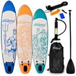 POMARAŃCZOWA DESKA SUP 320 CM STAND UP PADDLE BOARD DO PŁYWANIA POMPOWANA