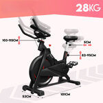 ROWER SPINNINGOWY TRENINGOWY STACJONARNY DO CARDIO FITNESS KOŁO 8 KG