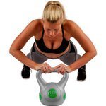 SREBRNA HANTLA KOMPOZYTOWA KULA KETTLEBELL KETLA 10KG