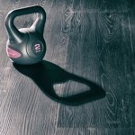 SREBRNA HANTLA KOMPOZYTOWA KULA KETTLEBELL KETLA 2KG