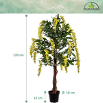 SZTUCZNE DRZEWO WISTERIA GLICYNIA ŻÓŁTA 120 CM