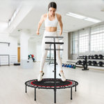 TRAMPOLINA 101 CM FITNESS Z UCHWYTEM T CZERWONA