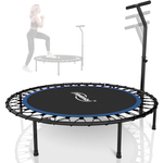 TRAMPOLINA 101 CM FITNESS Z UCHWYTEM T NIEBIESKA