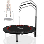 TRAMPOLINA 101 CM FITNESS Z UCHWYTEM U CZERWONA