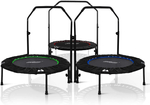 TRAMPOLINA 101 CM FITNESS Z UCHWYTEM U CZERWONA