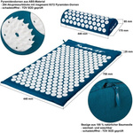 TURKUSOWA MATA ZDROWOTNA DO AKUPRESURY Z KOLCAMI NA BÓL PLECÓW