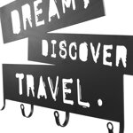 WIESZAK WISZĄCY METALOWY LISTWA NA UBRANIA DREAM DISCOVER TRAVEL