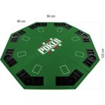 ZIELONY BLAT STÓŁ DO POKERA 122x122CM POKER KASYNO