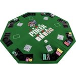 ZIELONY BLAT STÓŁ DO POKERA 122x122CM POKER KASYNO